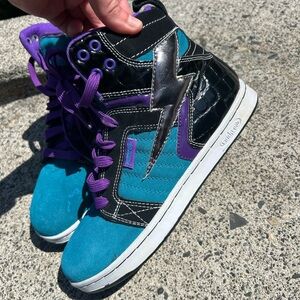 Rare vintage retro punkrose  purple High Top Skate Sneakers